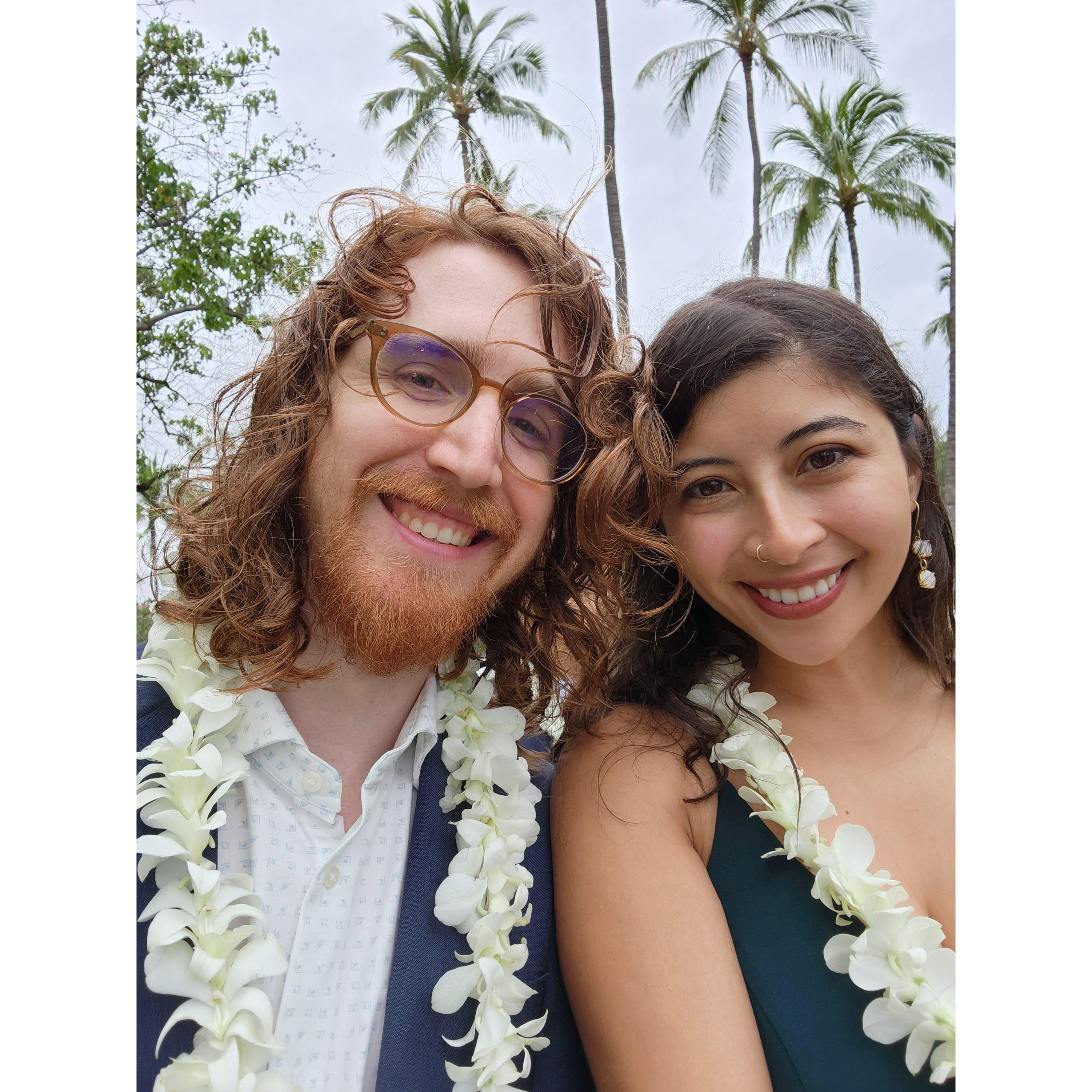 Visiting Hawaii for the wedding of our dear friends Michelle and Chris!
