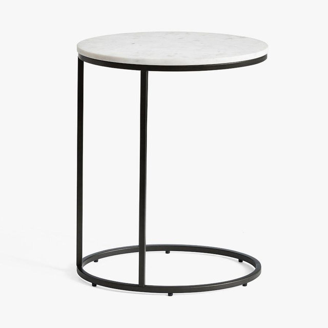 Delaney Oval C-Table, Bronze