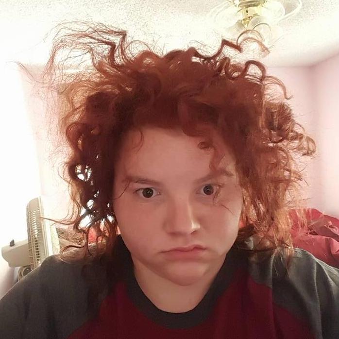 Even with this crazy morning hair he still loves me!