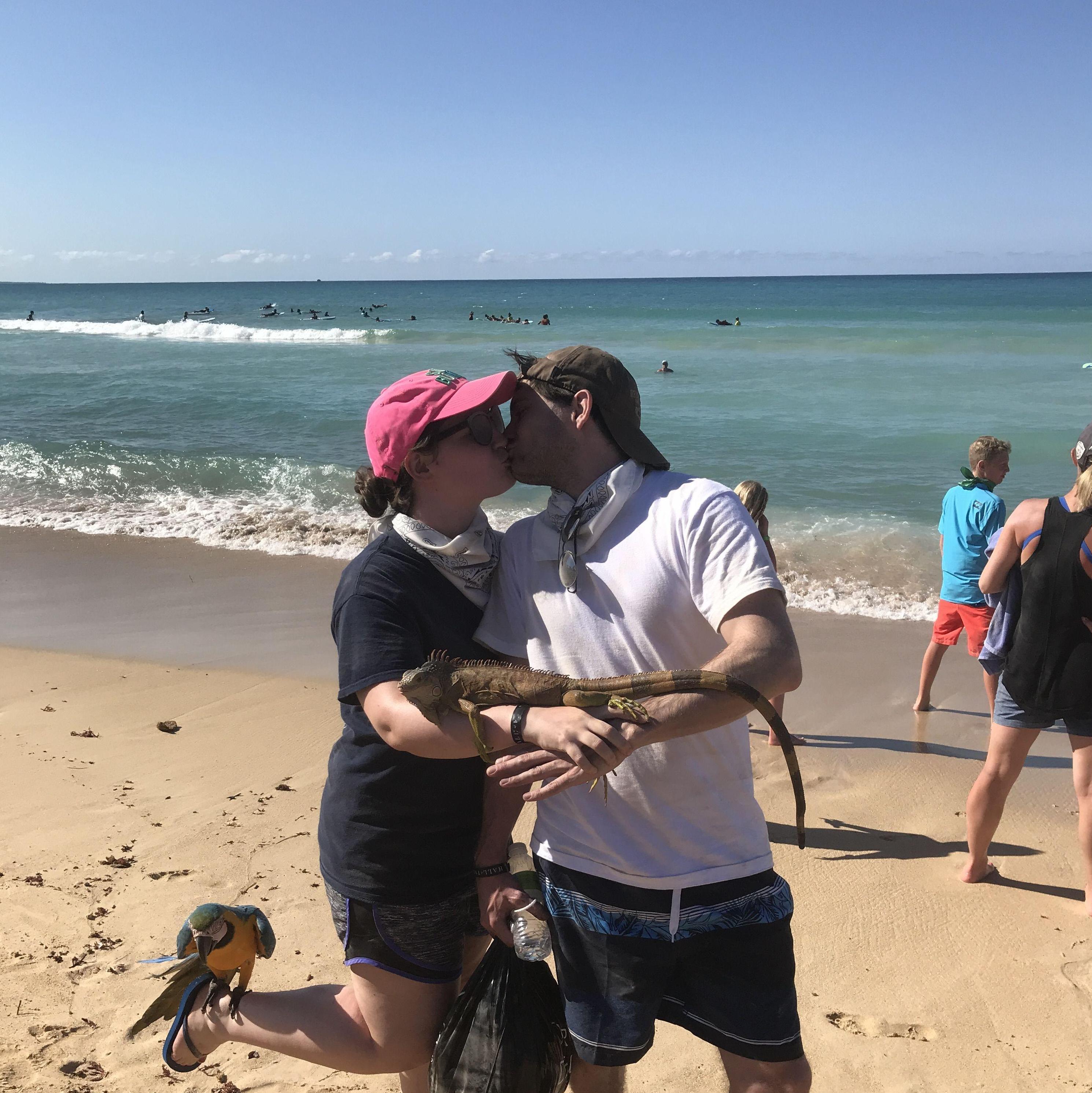 On the beach in Punta Cana, Dominican Republic April 2018