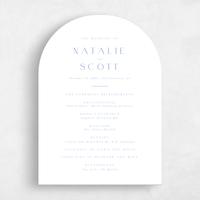 Blue Wedding Program - Barga