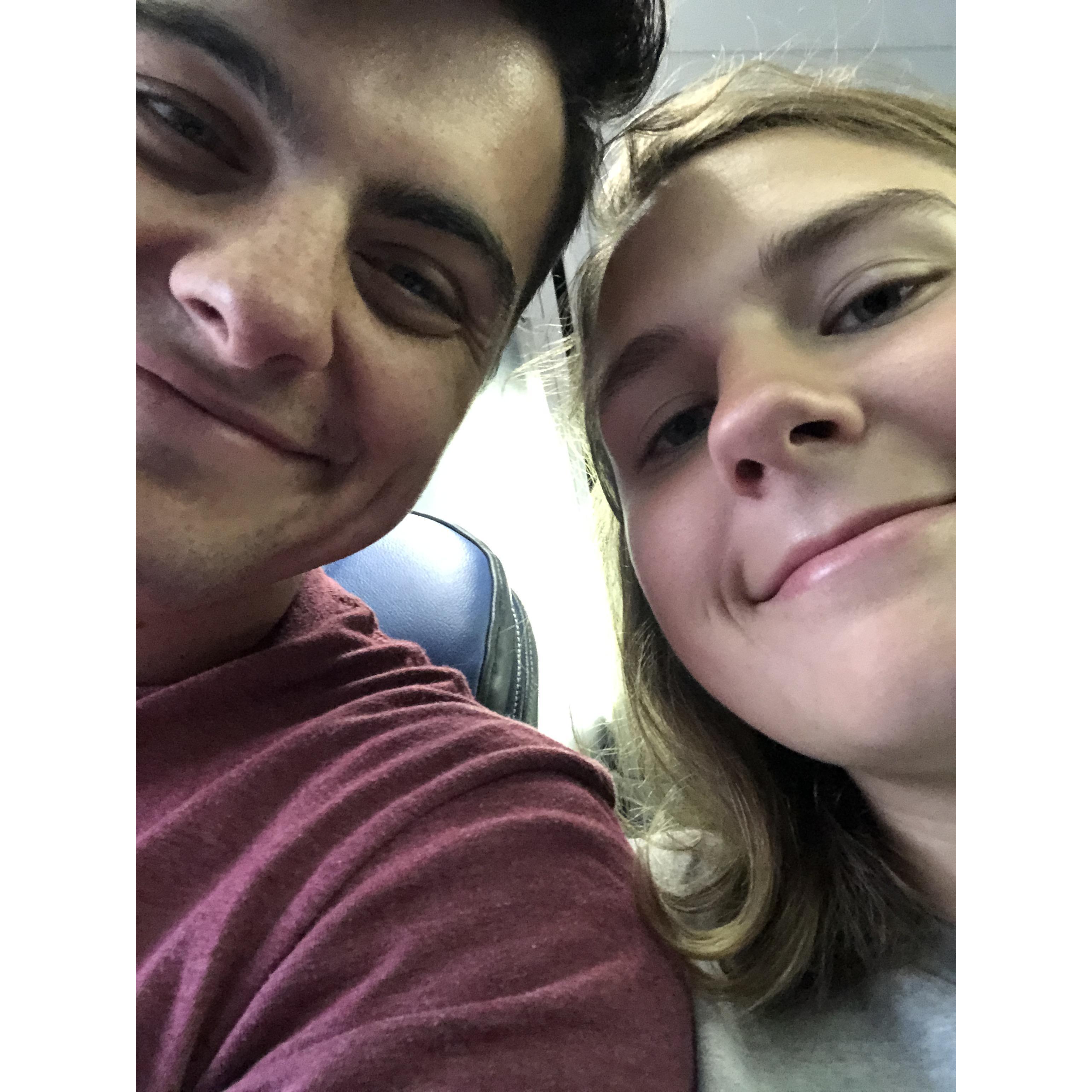 He surprised me in the Houston airport during my layover from Guatemala!