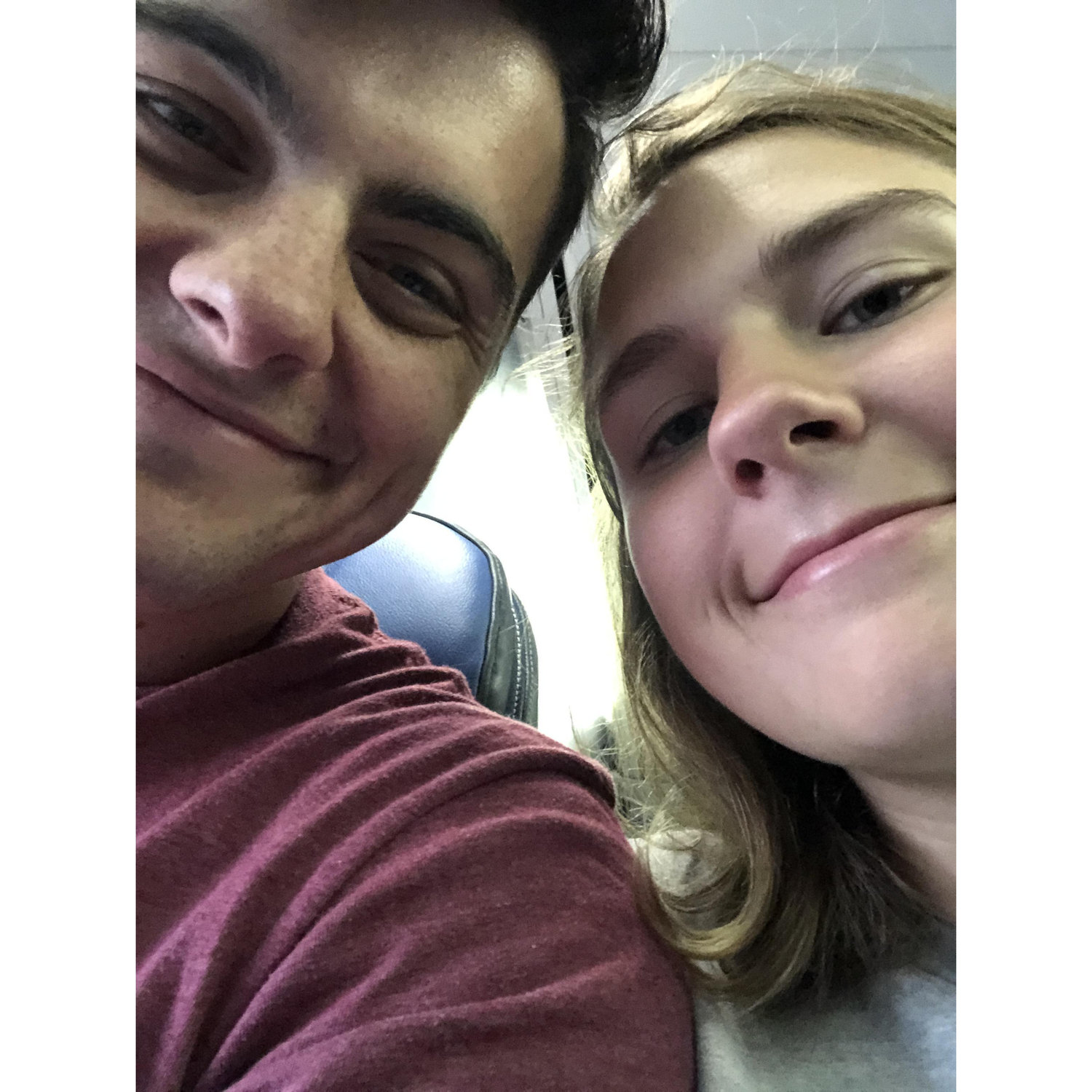 He surprised me in the Houston airport during my layover from Guatemala!