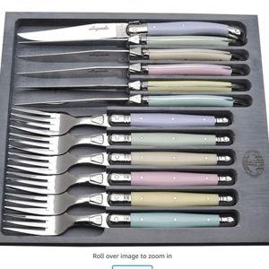 Flatware Set in Pastel 2c, Set of 12