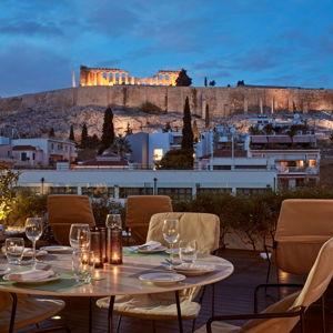 Rooftop Cocktails with Acropolis View in Athens