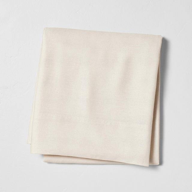 Queen Linen Blend Flat Sheet Natural - Casaluna™