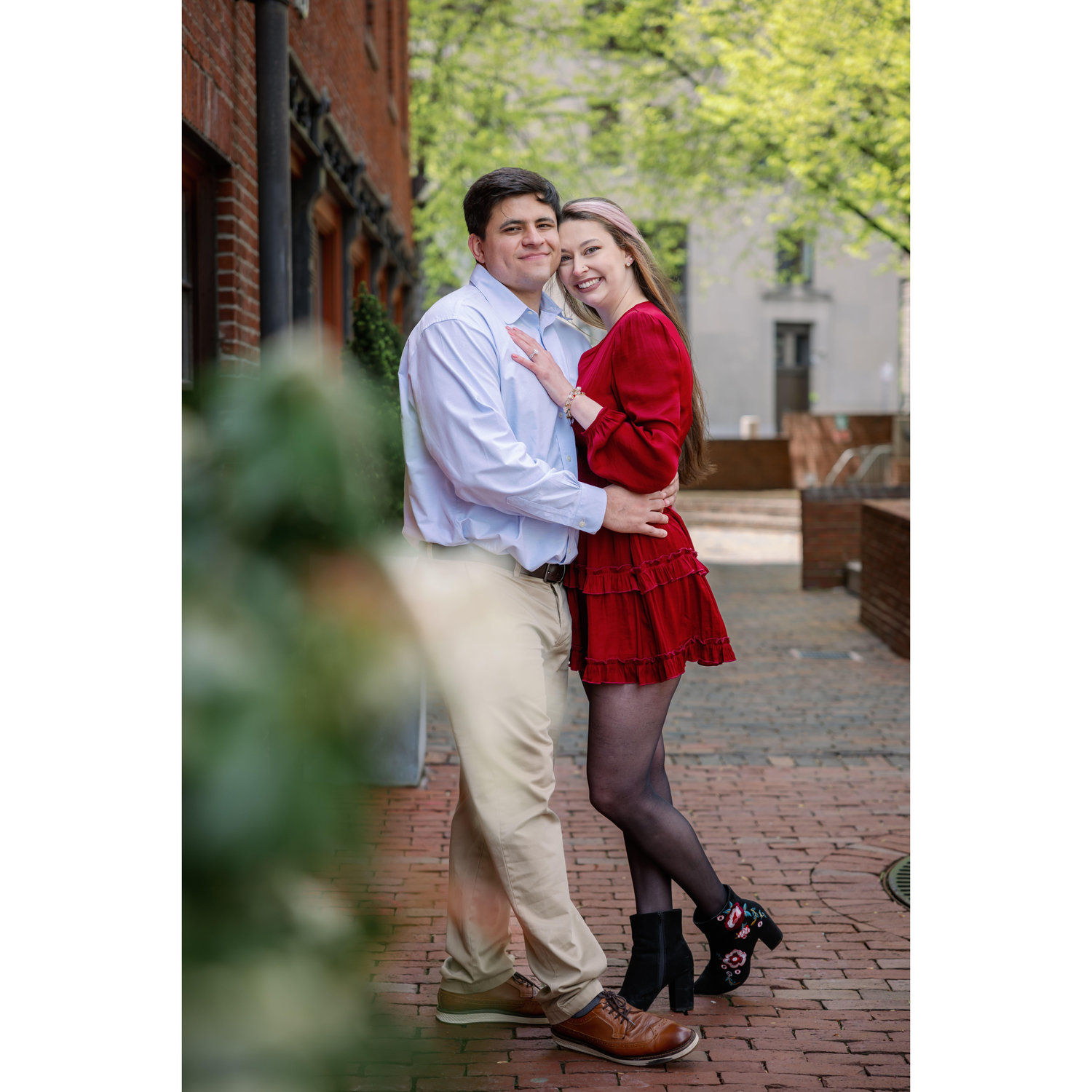 Another picture from the day of our engagement in Boston, MA