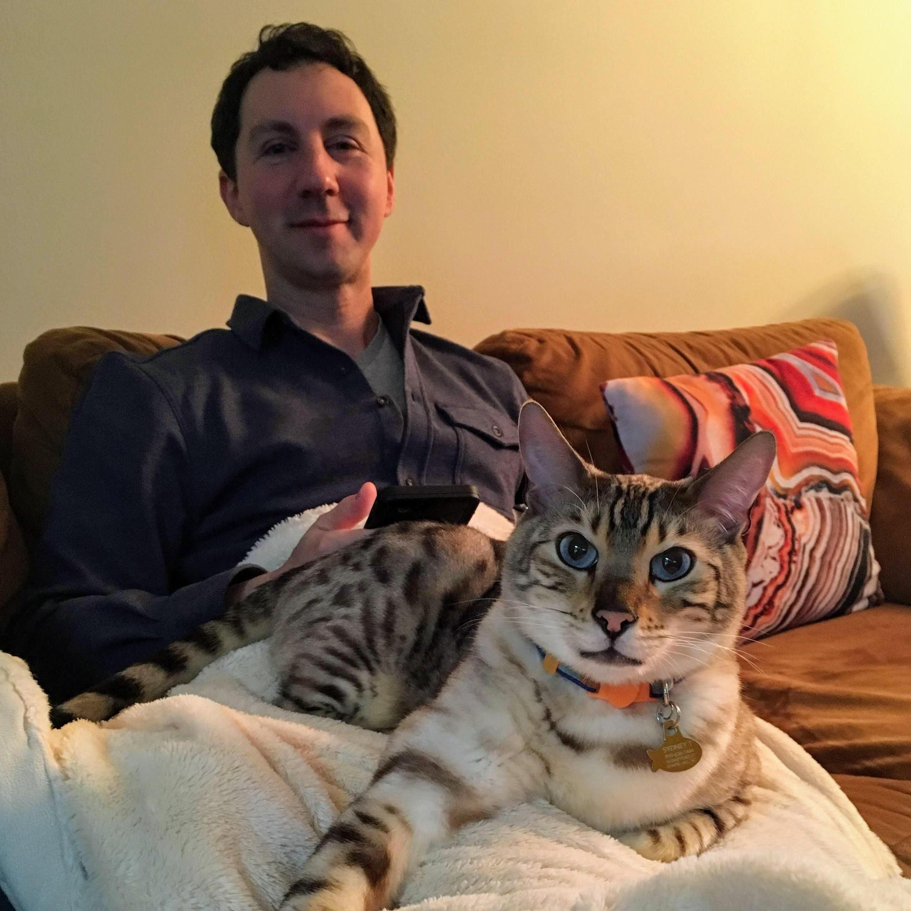 Smokey loves Matthew 😻 (January 2020)