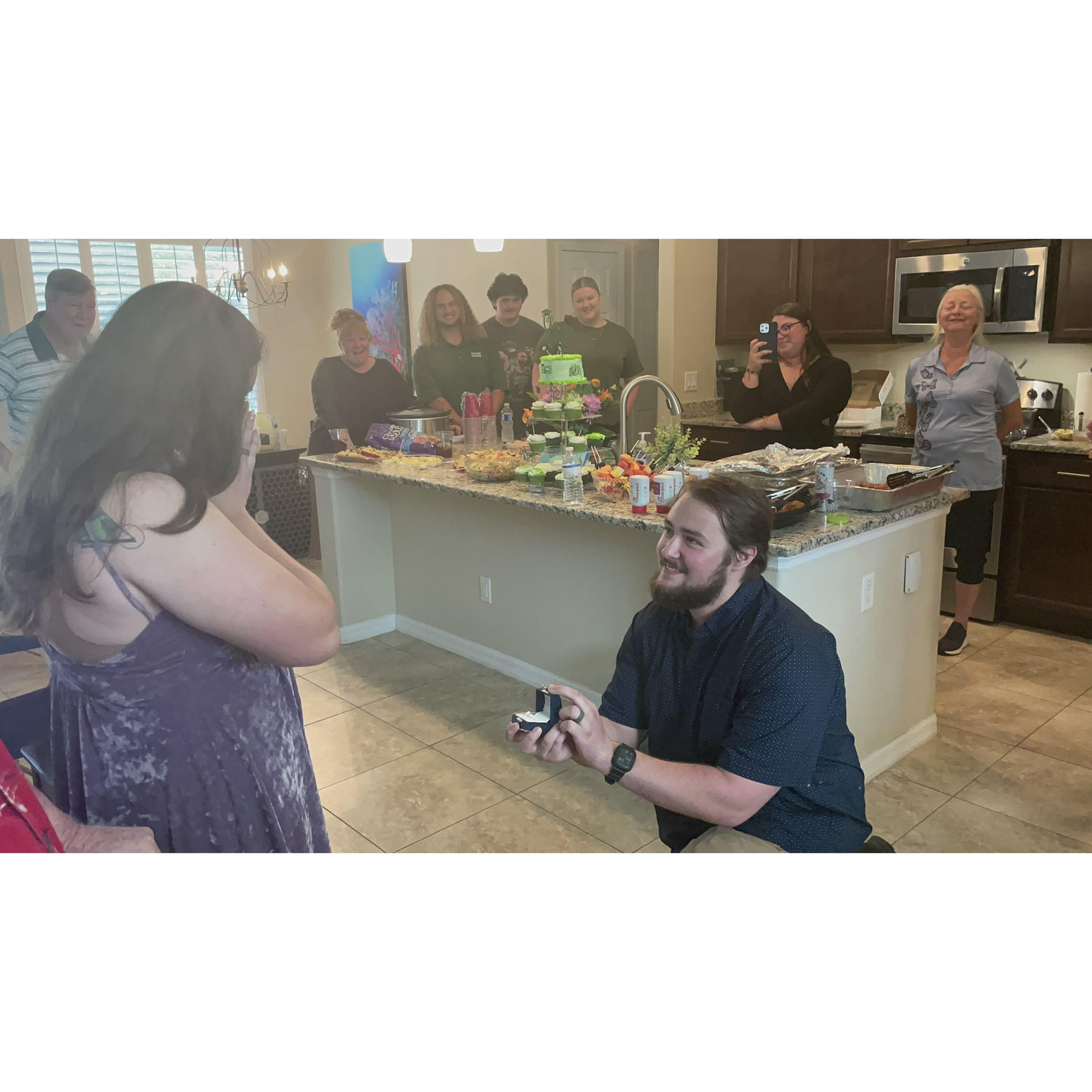 Will proposing at our graduation party.