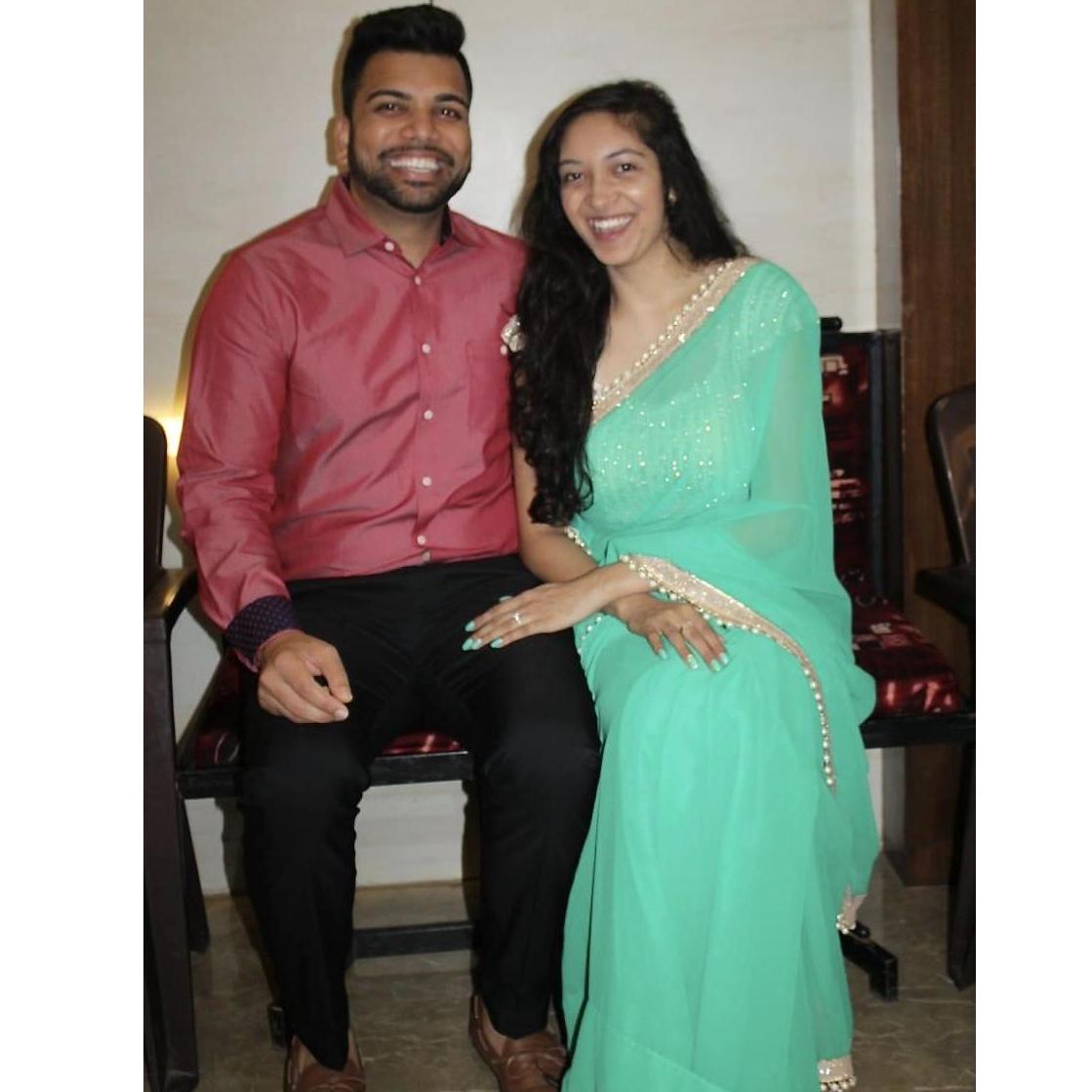 Both sides of the family threw the couple a wedding party before their return to America!