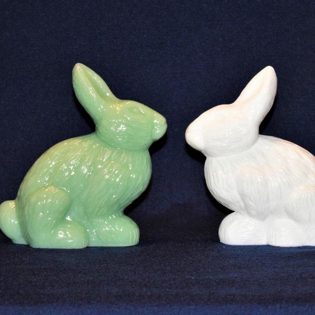 Jadeite Glass Bunny Milk Glass Rabbit FREE...