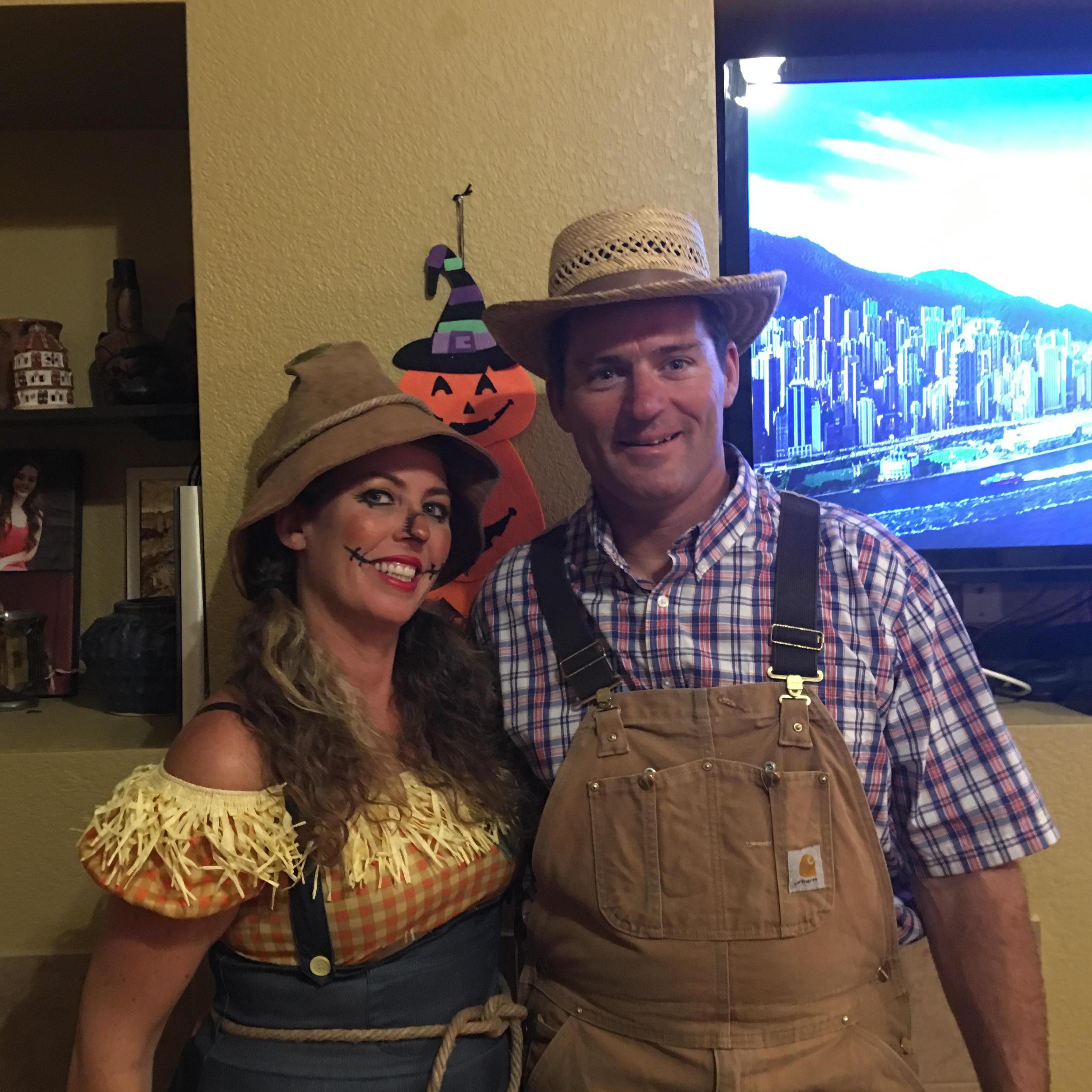 Had a small Halloween Party and dressed up for the first time together - October of 2017