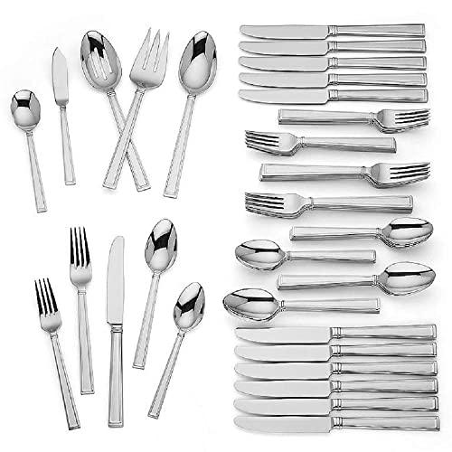 Lenox Bratton 65-piece Flatware Set, 9.85 LB, Metallic