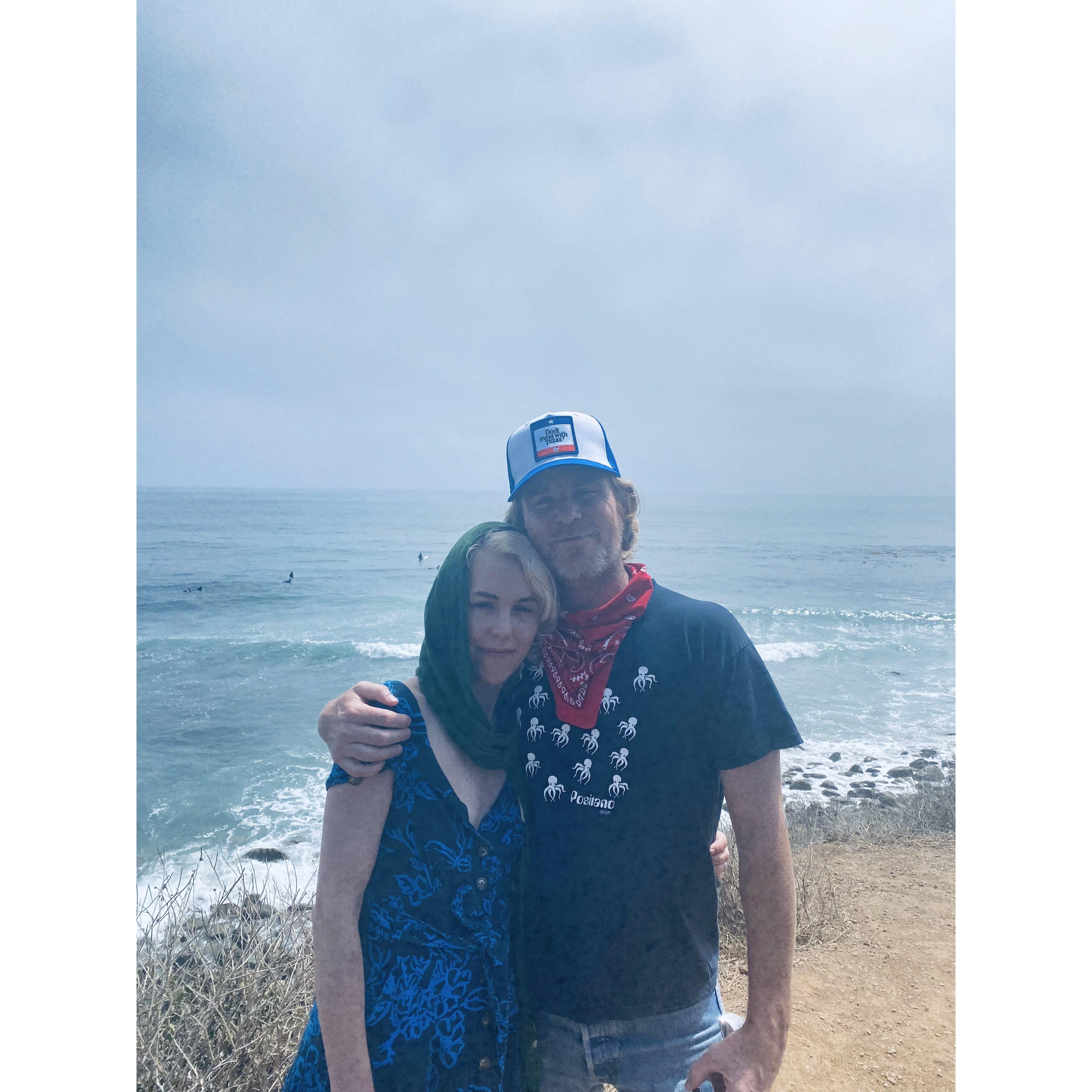 At the beach, one of Todd's best friends, Luis, snapped this...