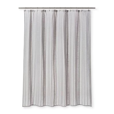 Dyed Striped Shower Curtain Cashmere Gray - Threshold™