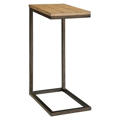 Fletcher Computer Tray Table Chestnut/Black - Carolina Forge