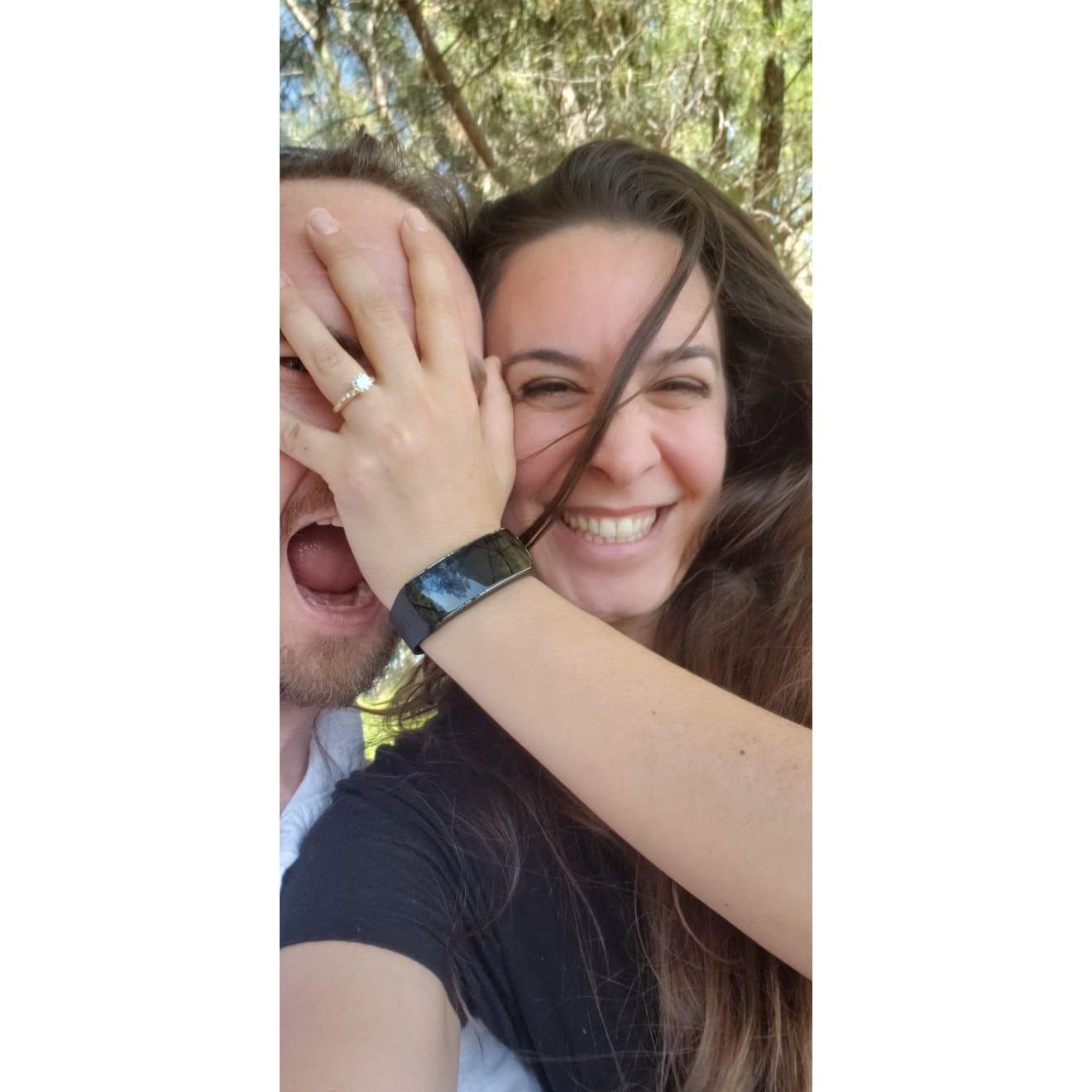 Engagement Selfie at Muns Vineyard!