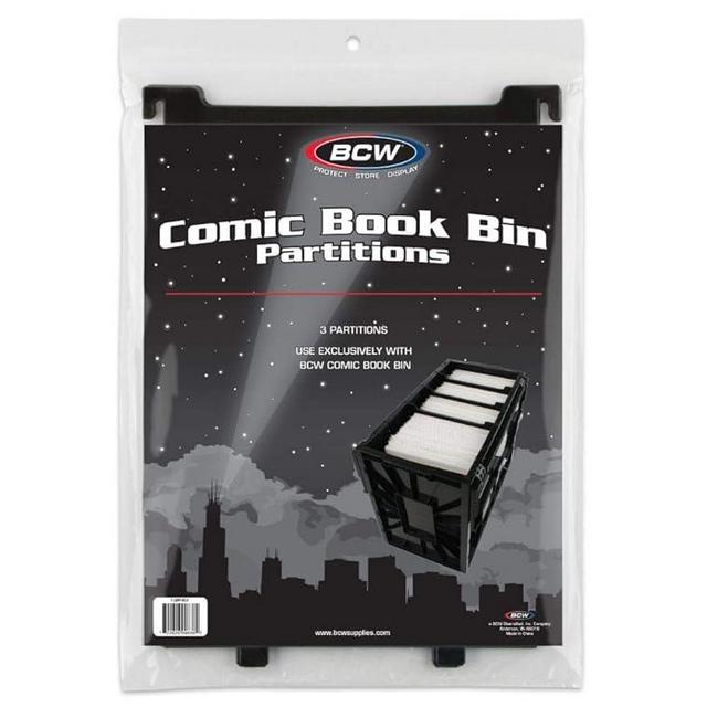 BCW Short Comic Book BIN PARTITIONS - Black
