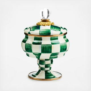 Emerald Check Stainless Steel Curiosity Pot