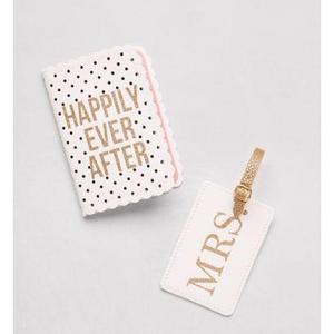 Honeymoon Passport Case and Luggage Tag Set