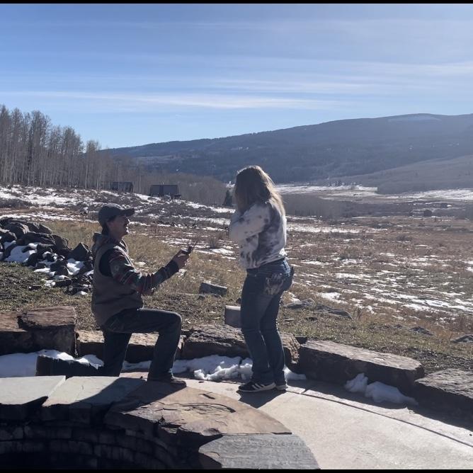 The lovely screenshot from our engagement video. Christa cried for a good 20 minutes while Dillon was telling her all the details into buying the ring and planning the day.