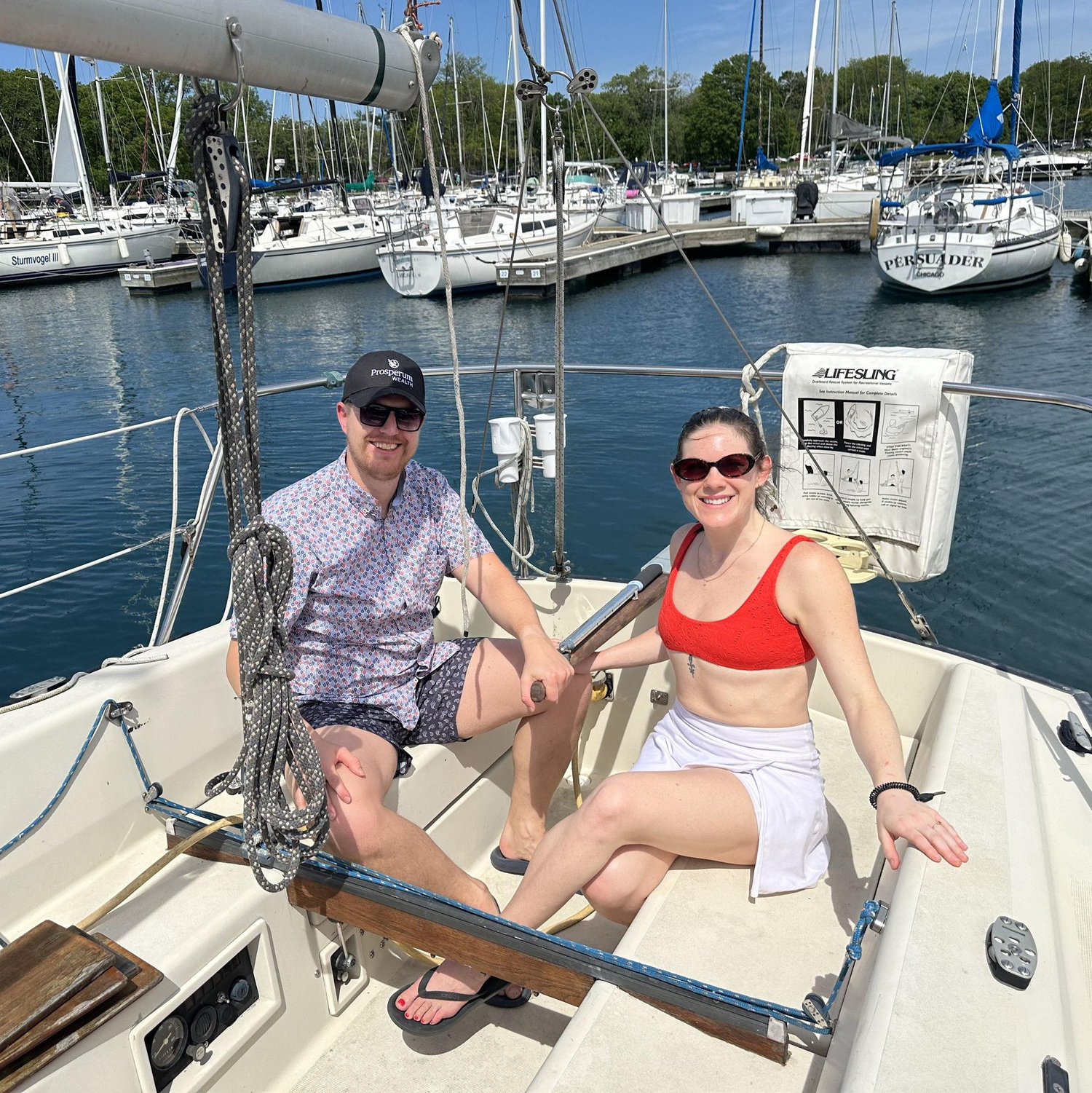 Thanks for letting us pretend captain on your boat, Bryan!