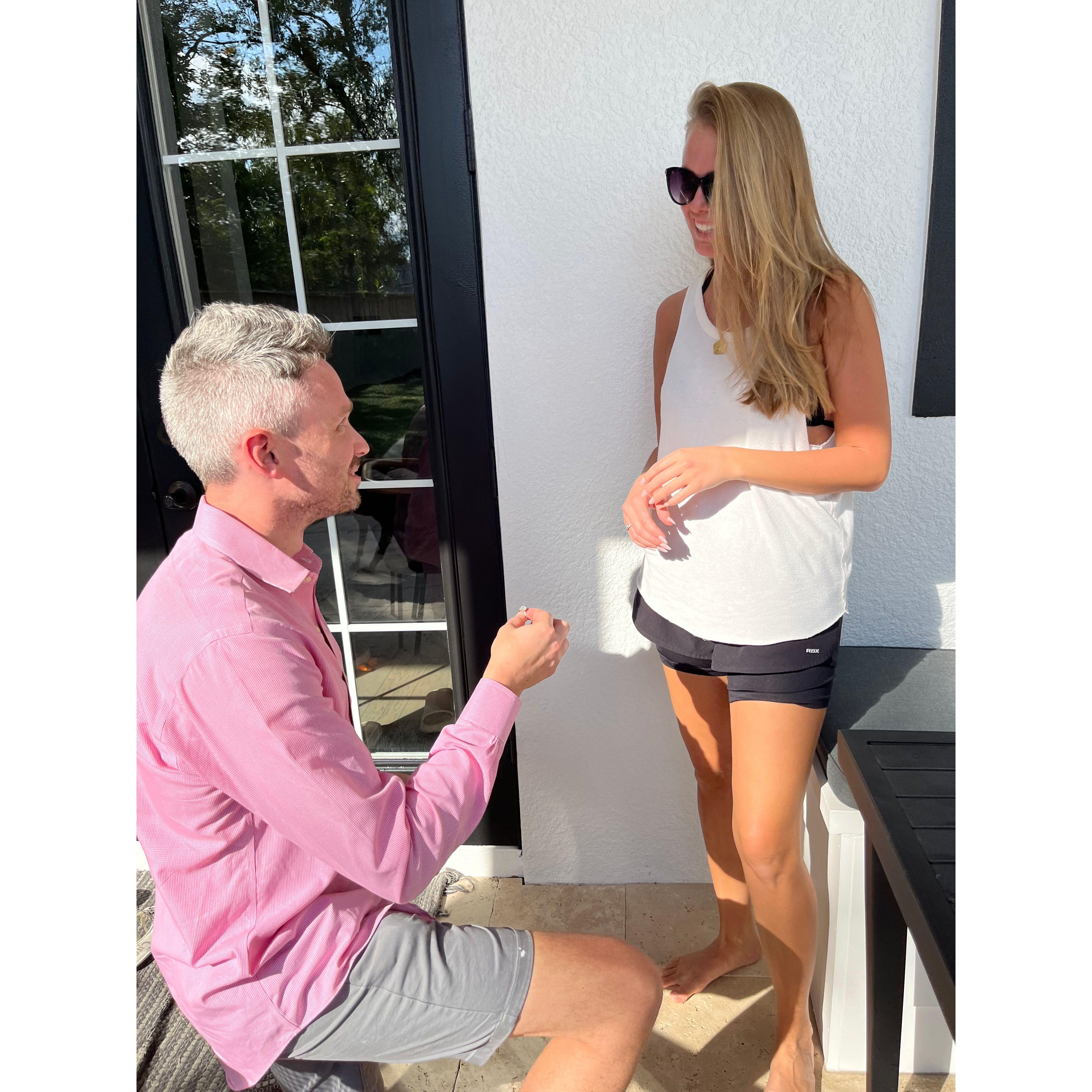 The second proposal with the real ring.