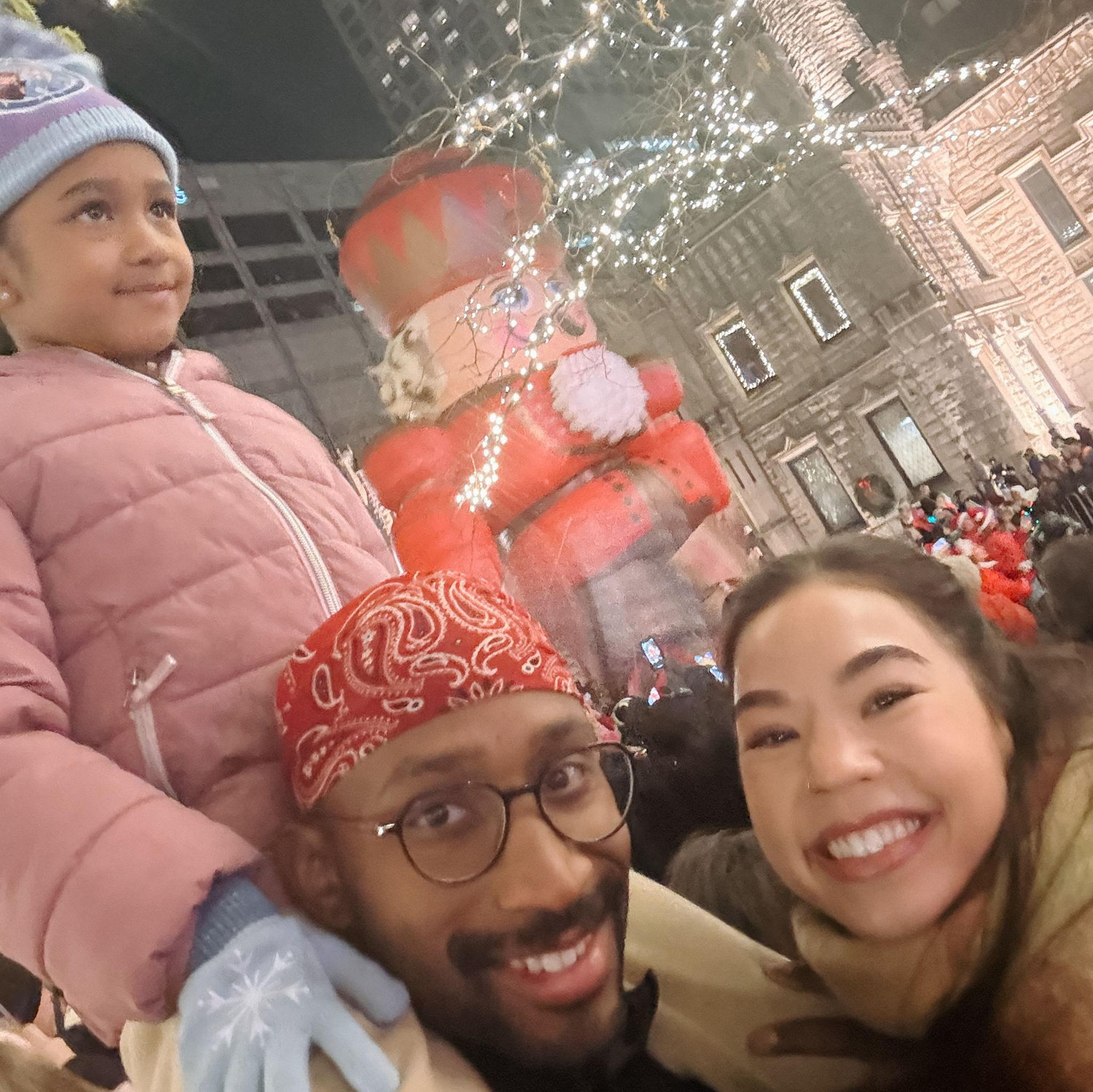 1st time at the Christmas parade!