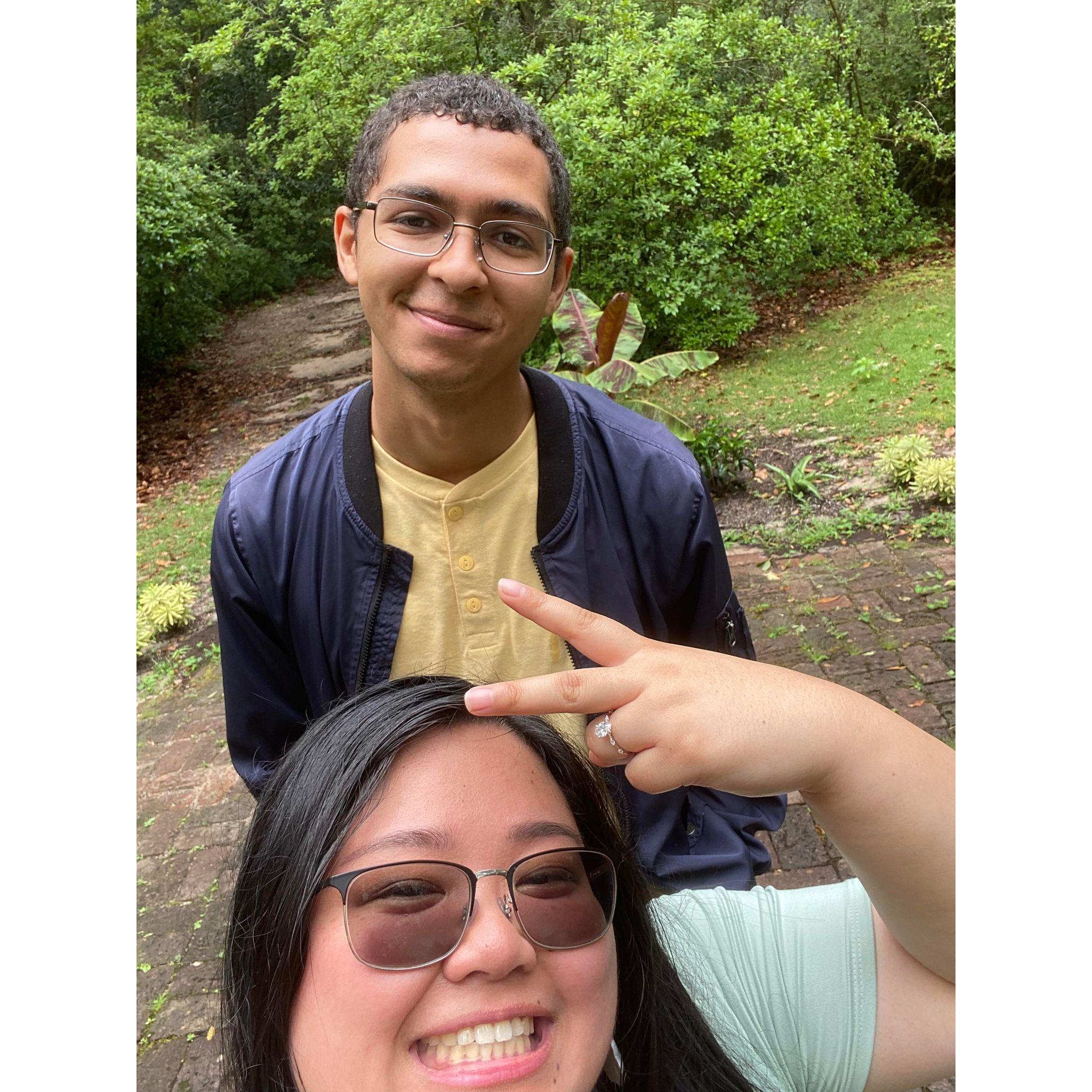 Engagement day! After Edelyn stopped crying haha