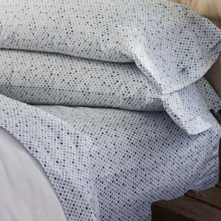 Watercolor Printed Diamond Organic Pillowcase