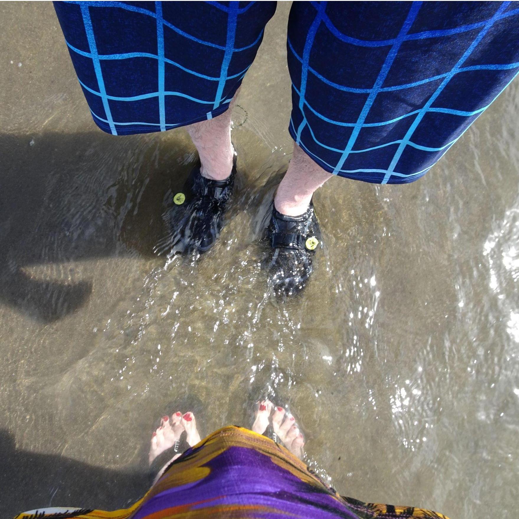 Feet in the Pacific Ocean!