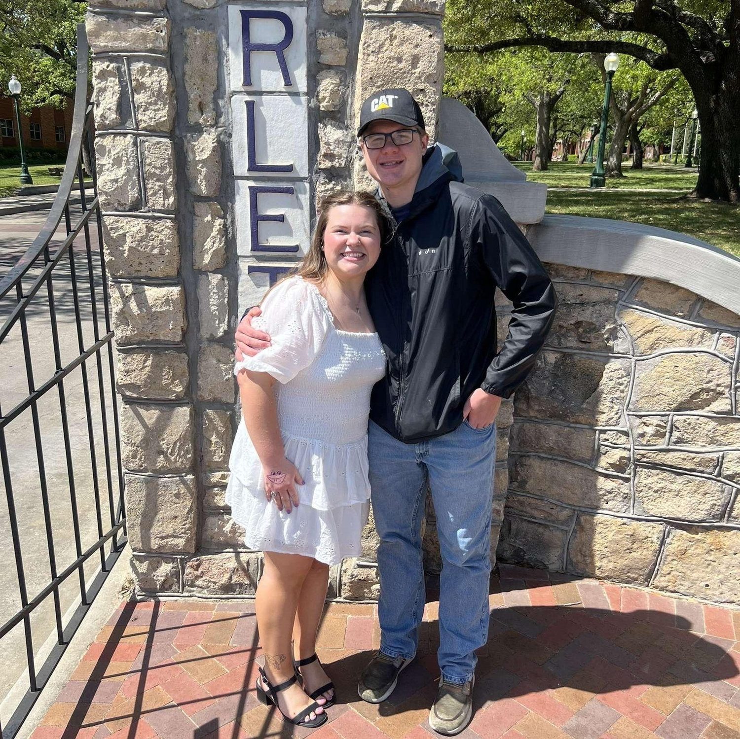 Me and Gabe at my ring ceremony for college where he also met my dad for the first time! (Dad approved of him!)
