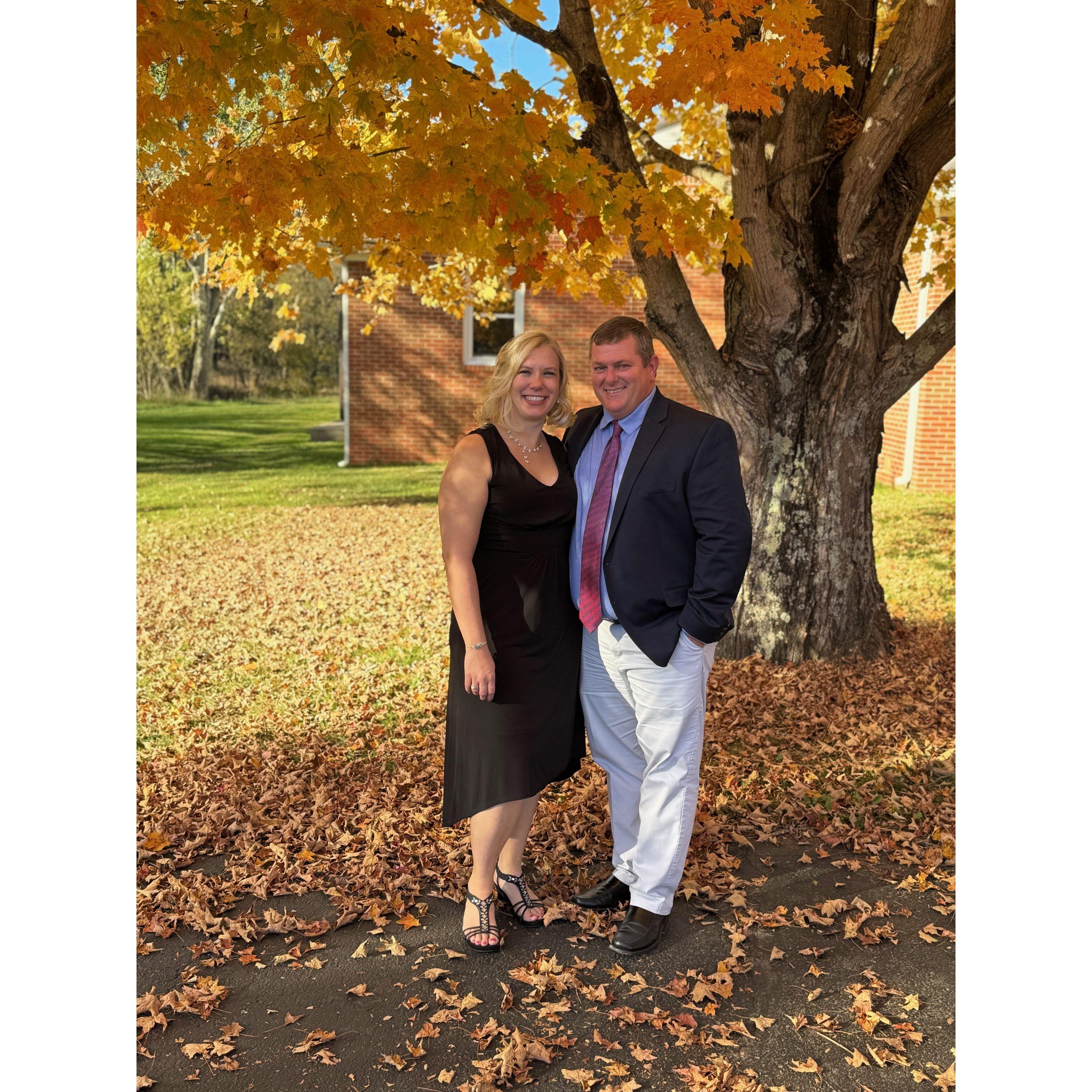 Beautiful Fall Foliage at the Pelfrey Wedding