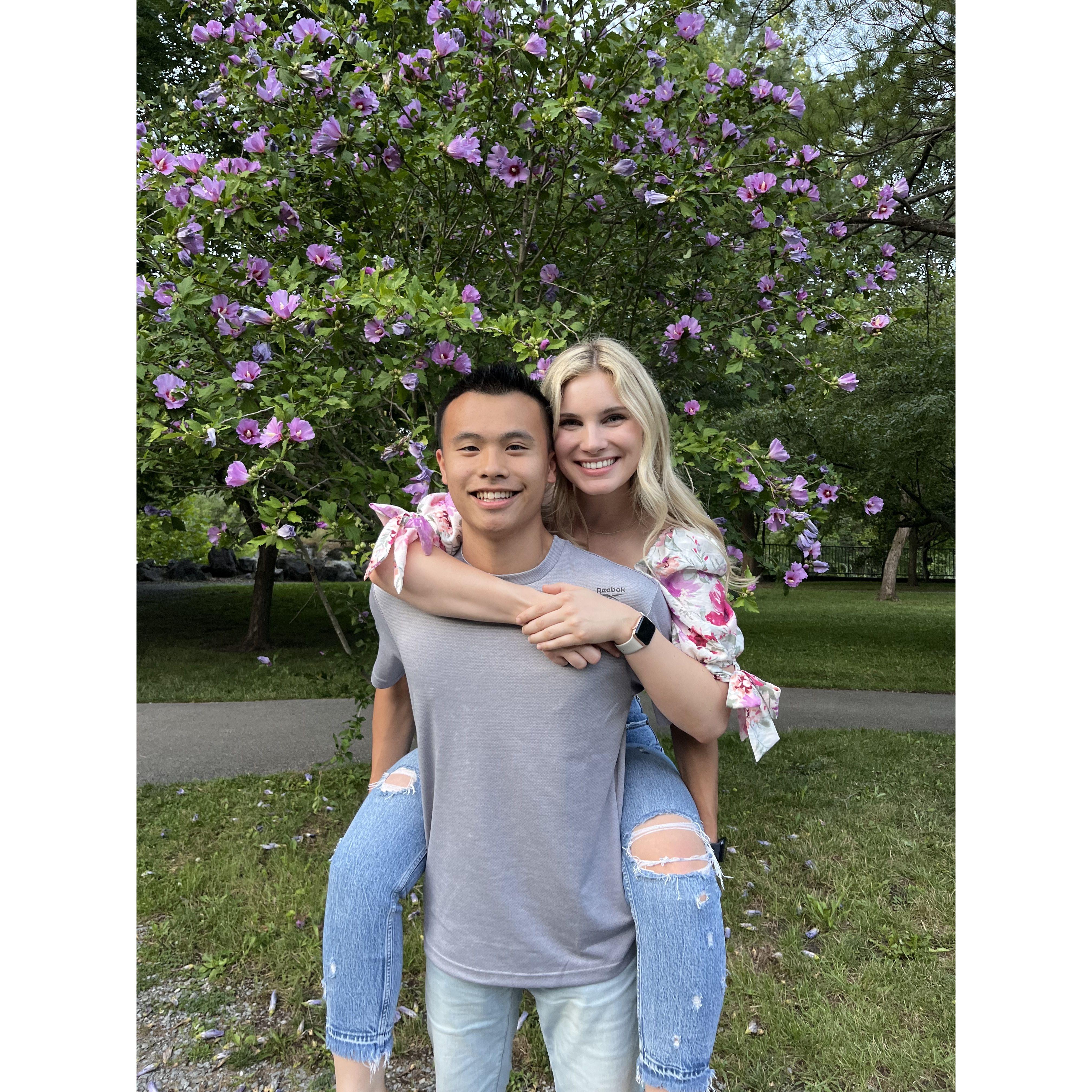 Chris visiting Olivia in Buffalo, NY during one of her clinical rotations.