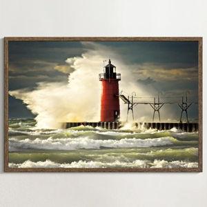 Michigan Lighthouse Wall art | Elephant Stock