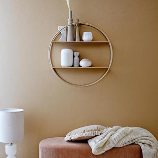 Gold Circular Wall Shelf