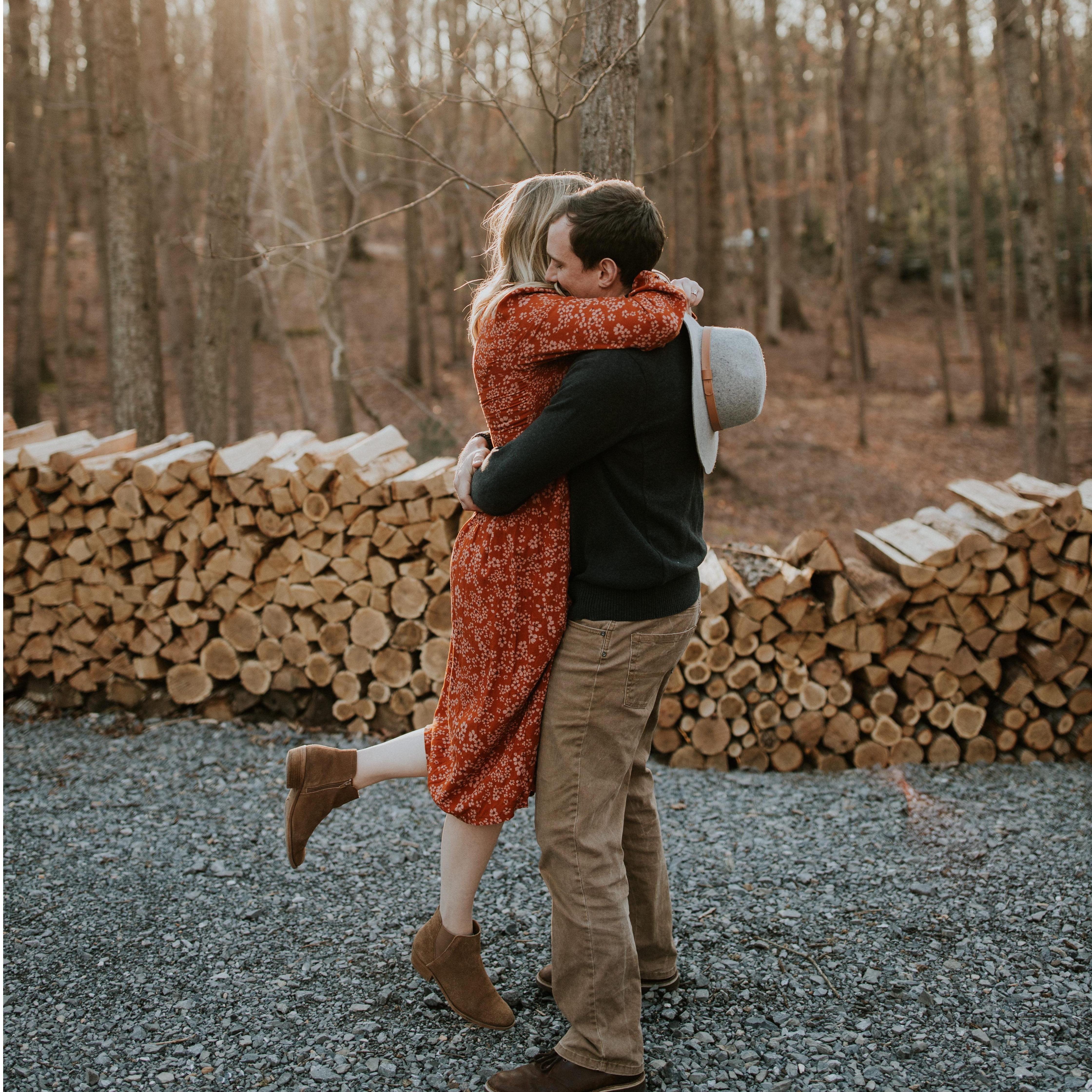 We had a blast during our engagement photo shoot!