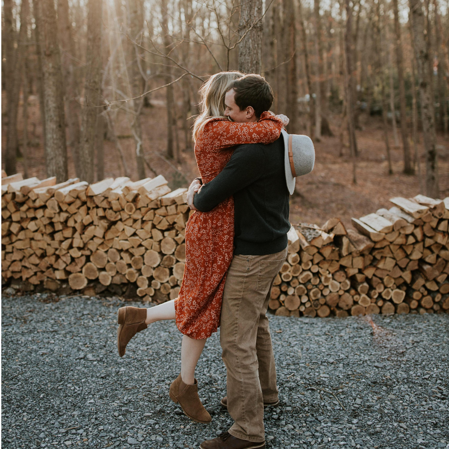 We had a blast during our engagement photo shoot!