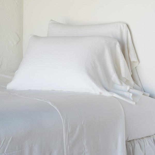 Madera Luxe Fitted Sheet in Fog