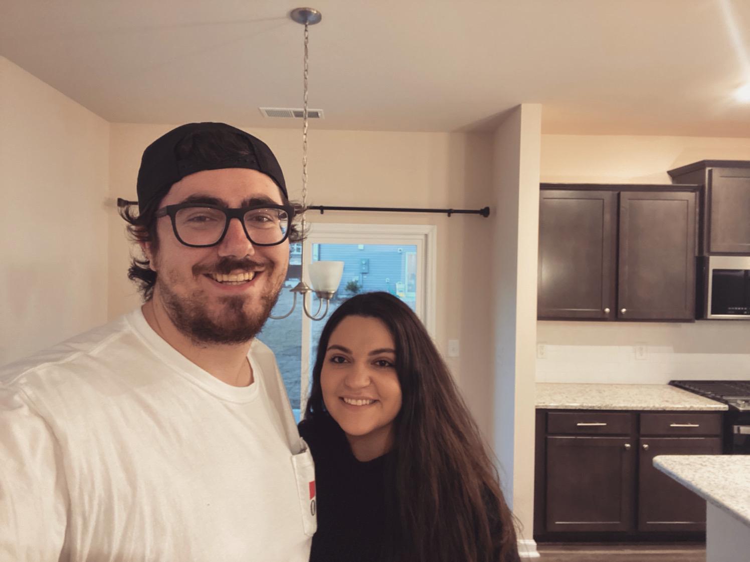 Our first picture together in our home in NC!