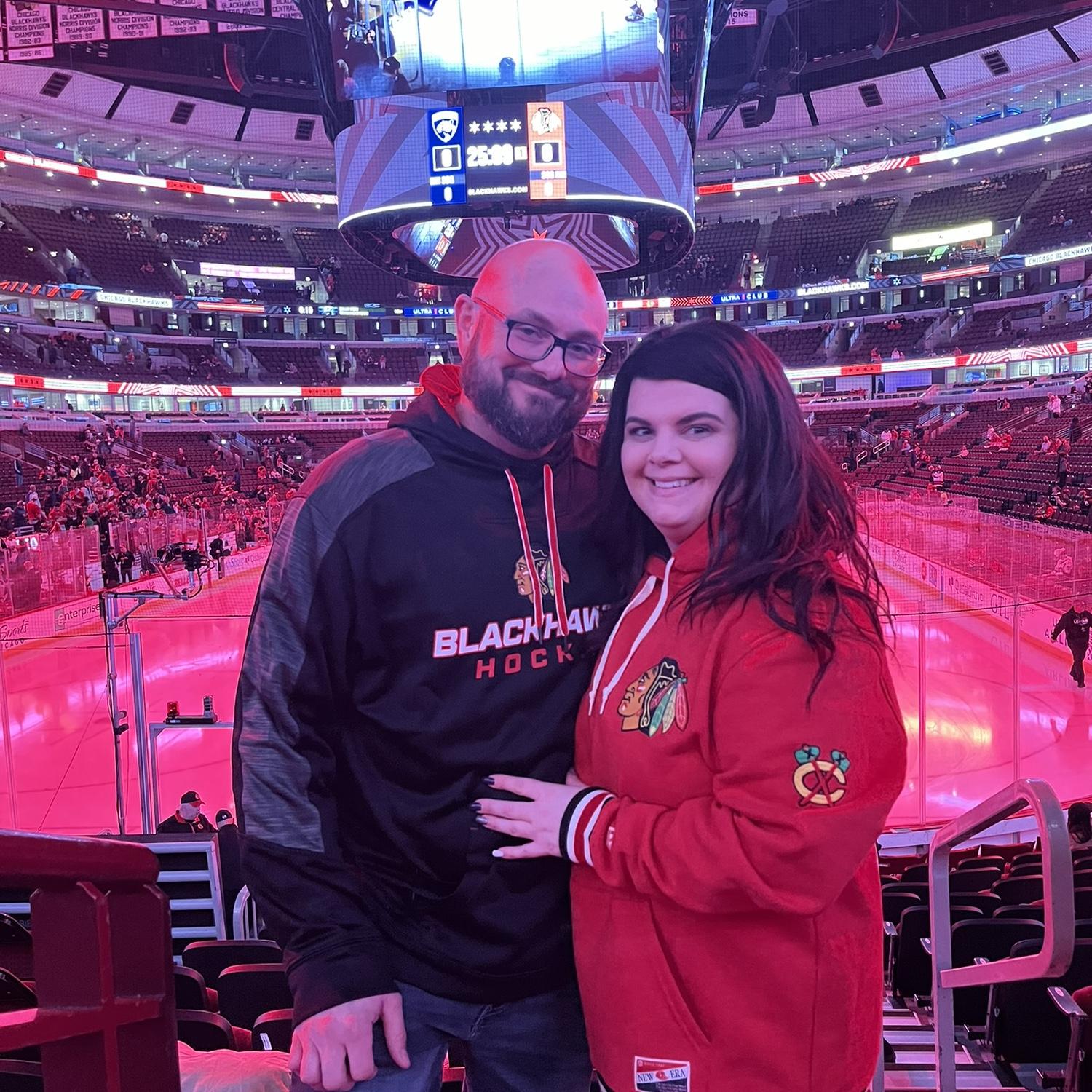 Our first Blackhawks game!