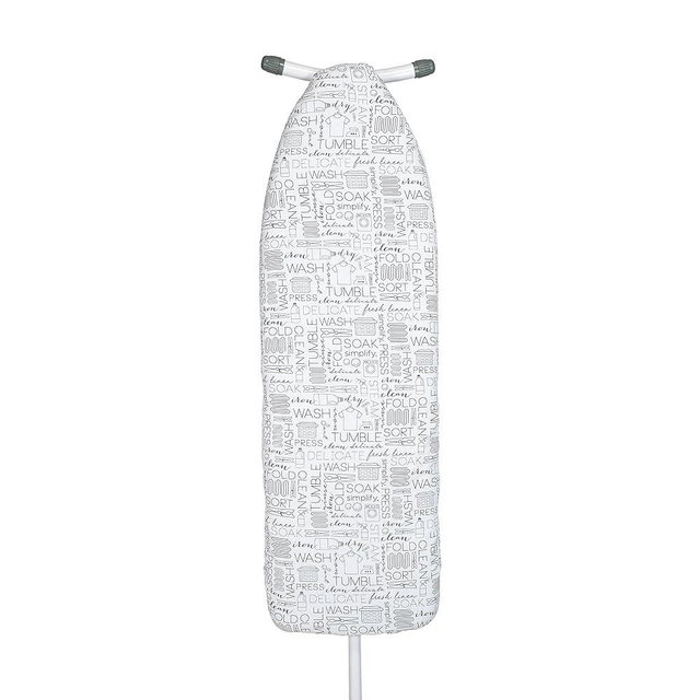 Simplify Ironing Board Cover & Pad | Scorch Resistant | Cotton | Thick Padding | Stretch Elastic Fit | Hook and Loop Fasteners | White