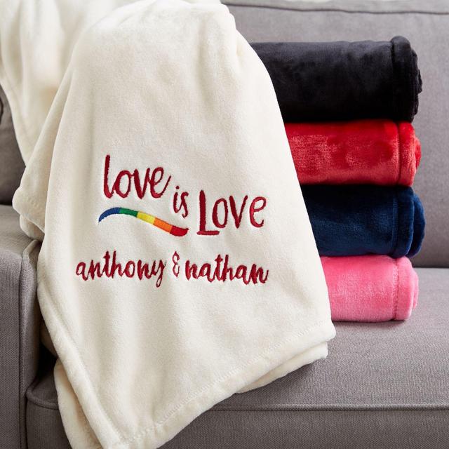 Love Is Love 60-Inch x 80-Inch Fleece Blanket