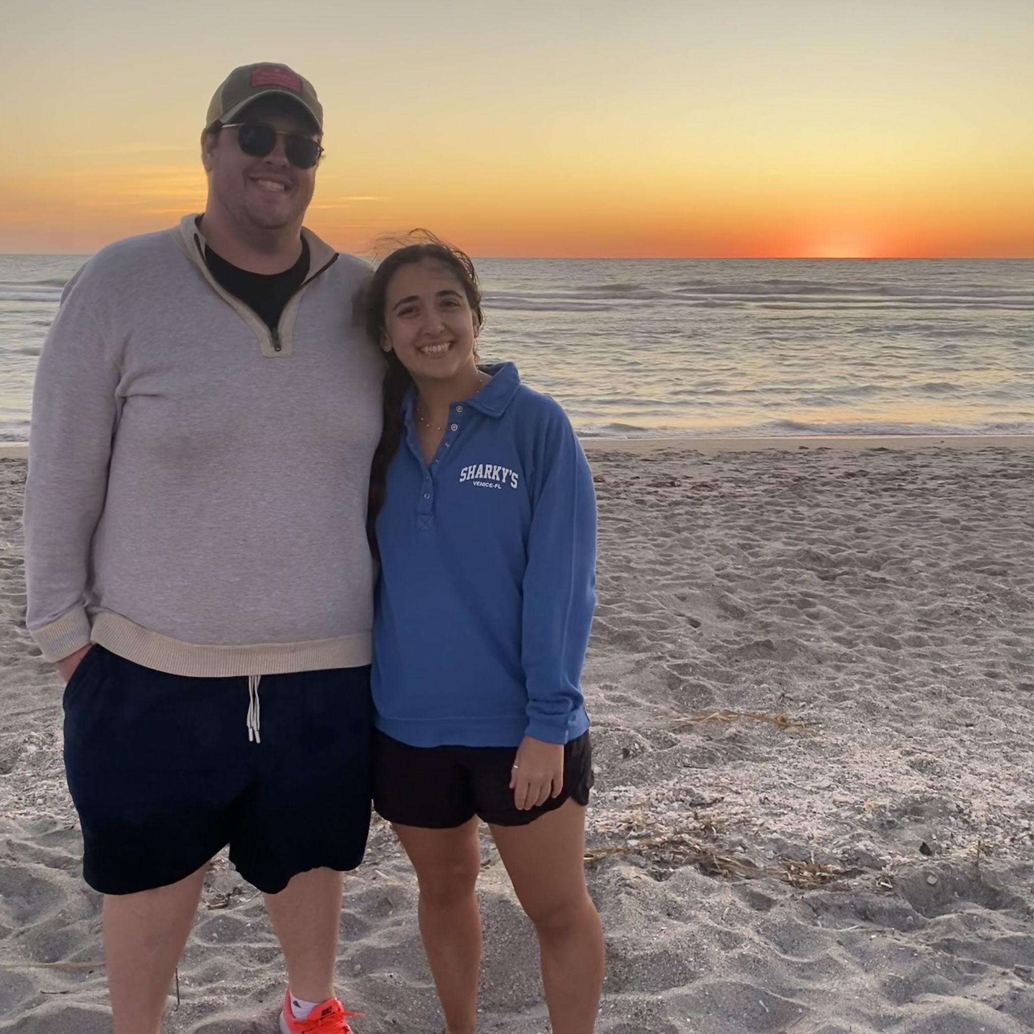 Venice Beach together  - trip just before we got engaged