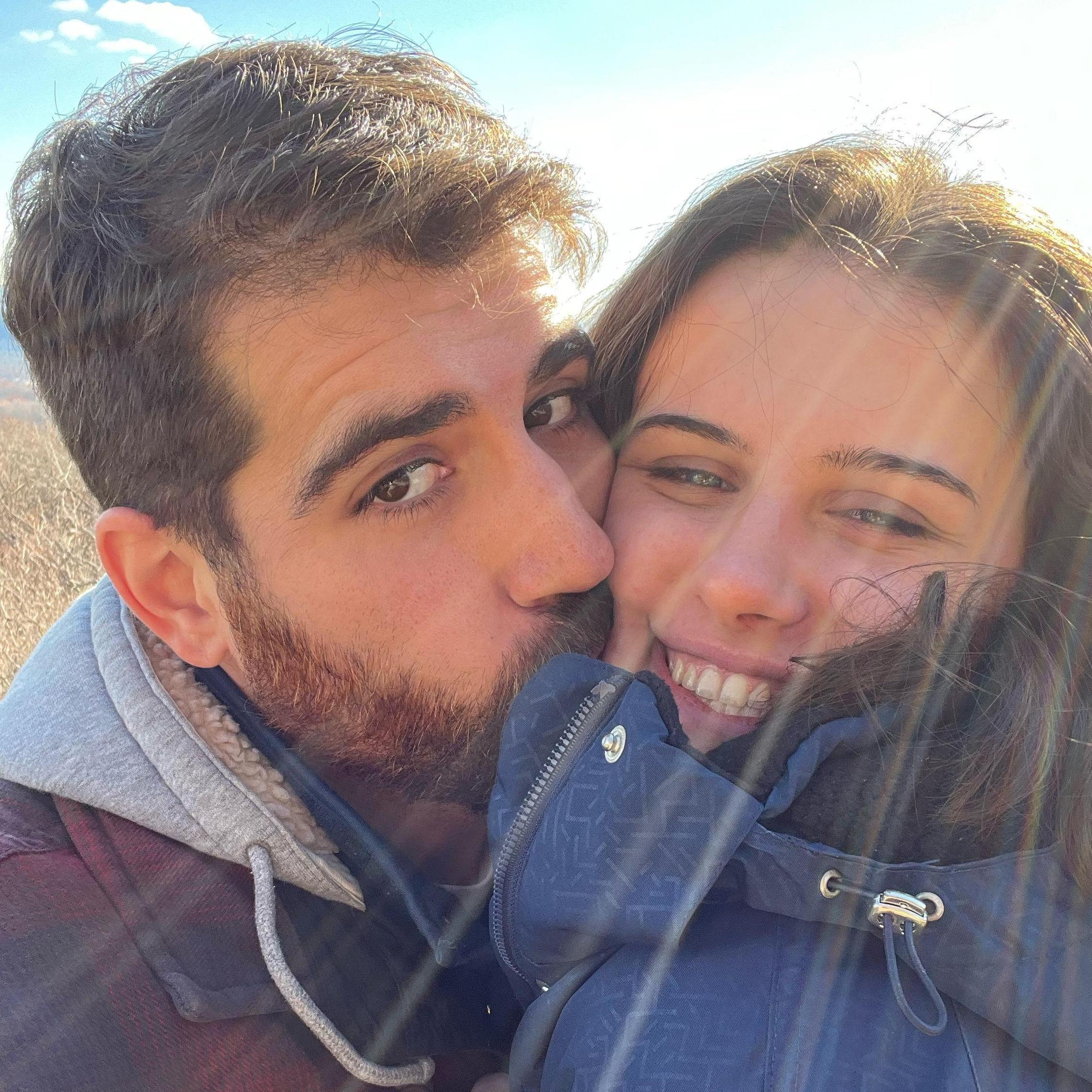 This picture was taken after Thanksgiving in 2021 on our way back from Sean officially meeting my family as my boyfriend. Sean told me later he bought the engagement ring that week.