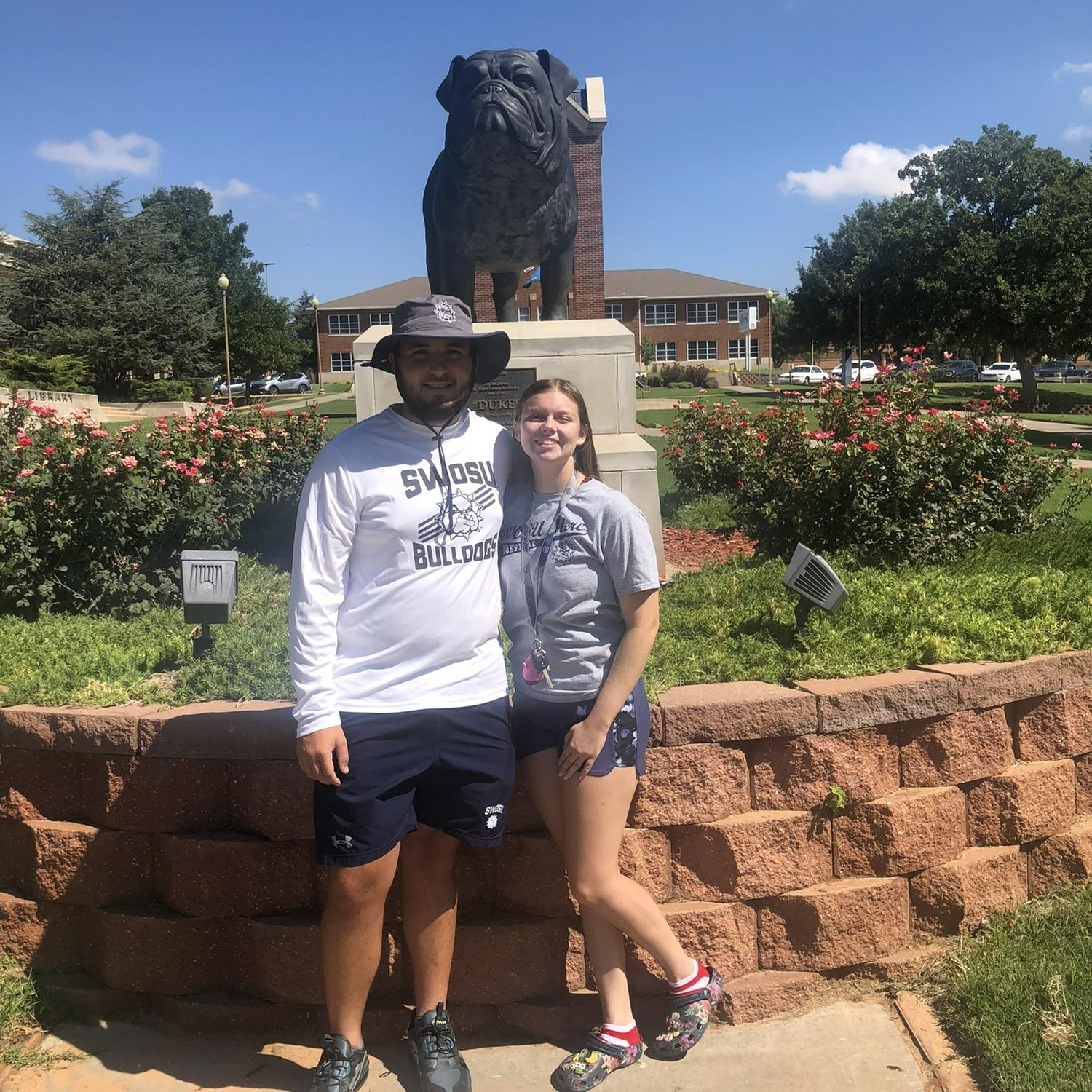 Keegan followed Katie to College, Southwestern Oklahoma State University. GO Dawgs!