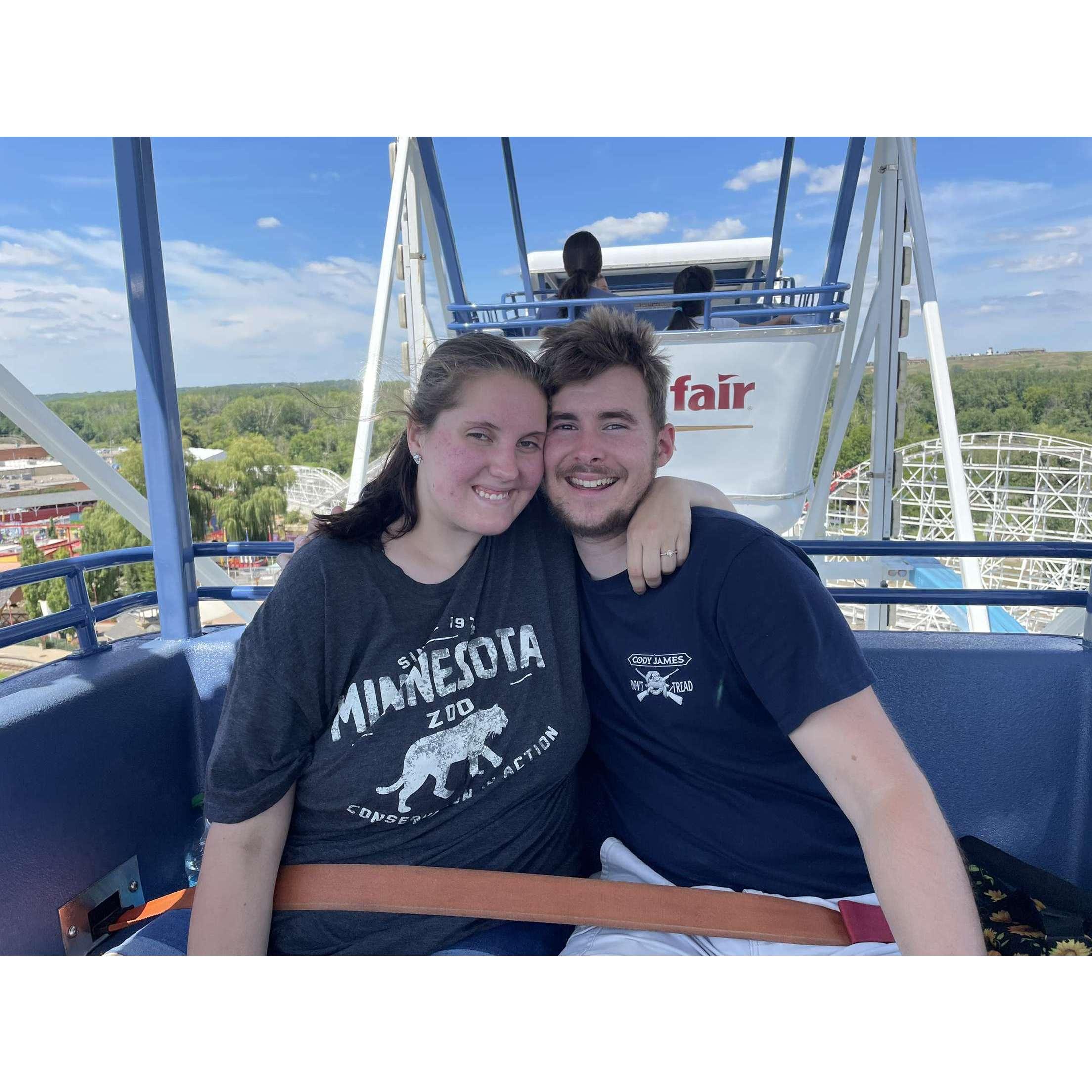 Maddie & Keaton at Valley Fair for the first time!
