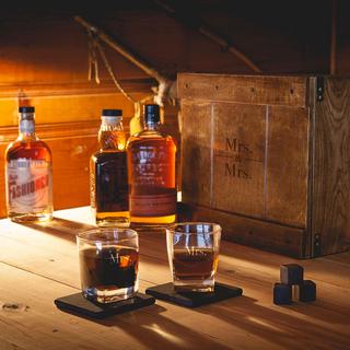 Personalized 7-Piece Whiskey Box Gift Set
