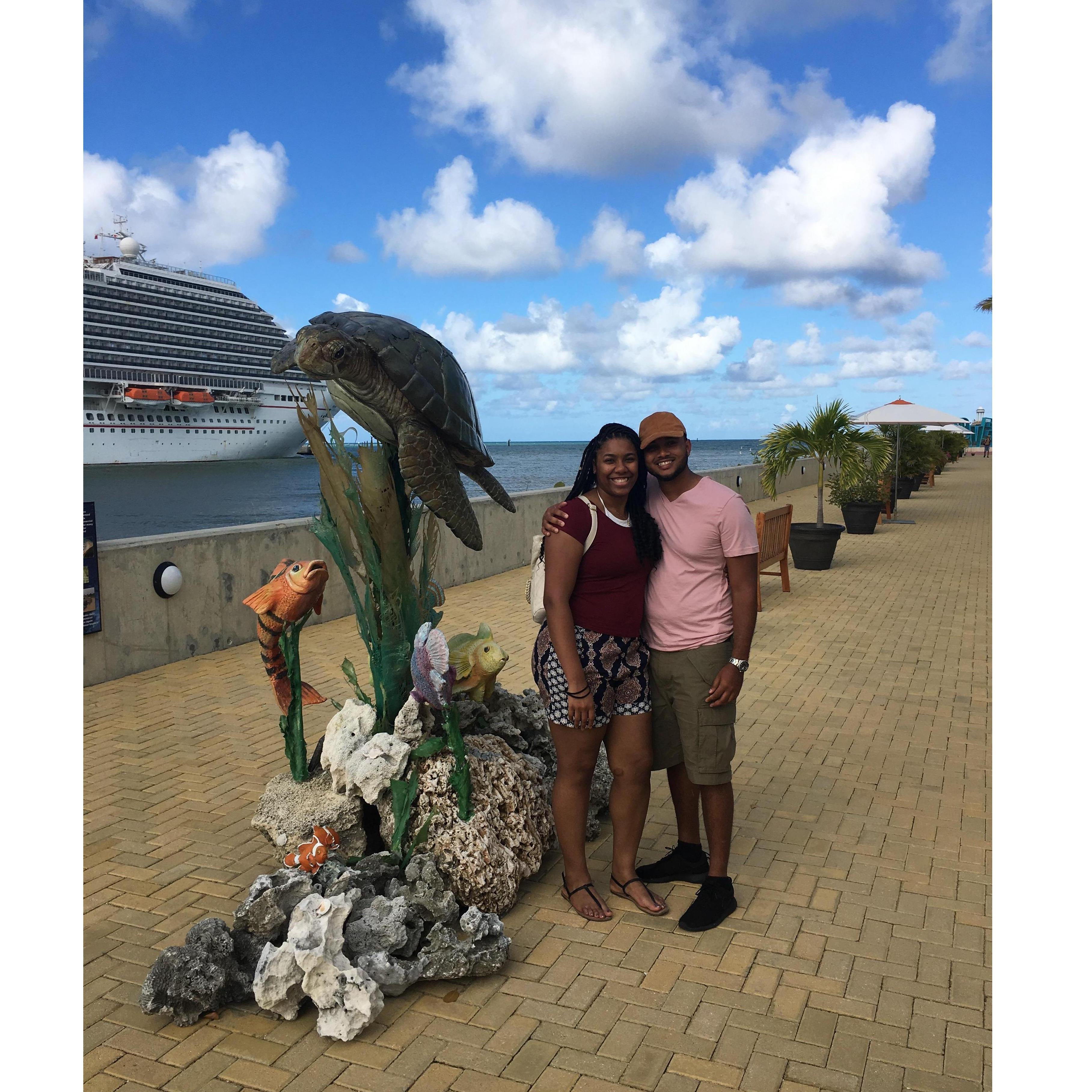 Us in the Bahamas on the Annual Otway Family Cruise.