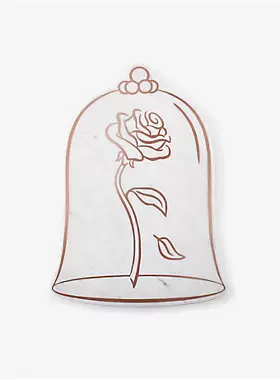 DISNEY BEAUTY AND THE BEAST MARBLE SERVING STONE